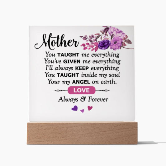 Gift For Mother - Square Acrylic Plaque - Give Smiles Away