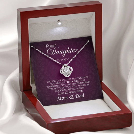 To Our Daughter - Love Knot Necklace - Give Smiles Away