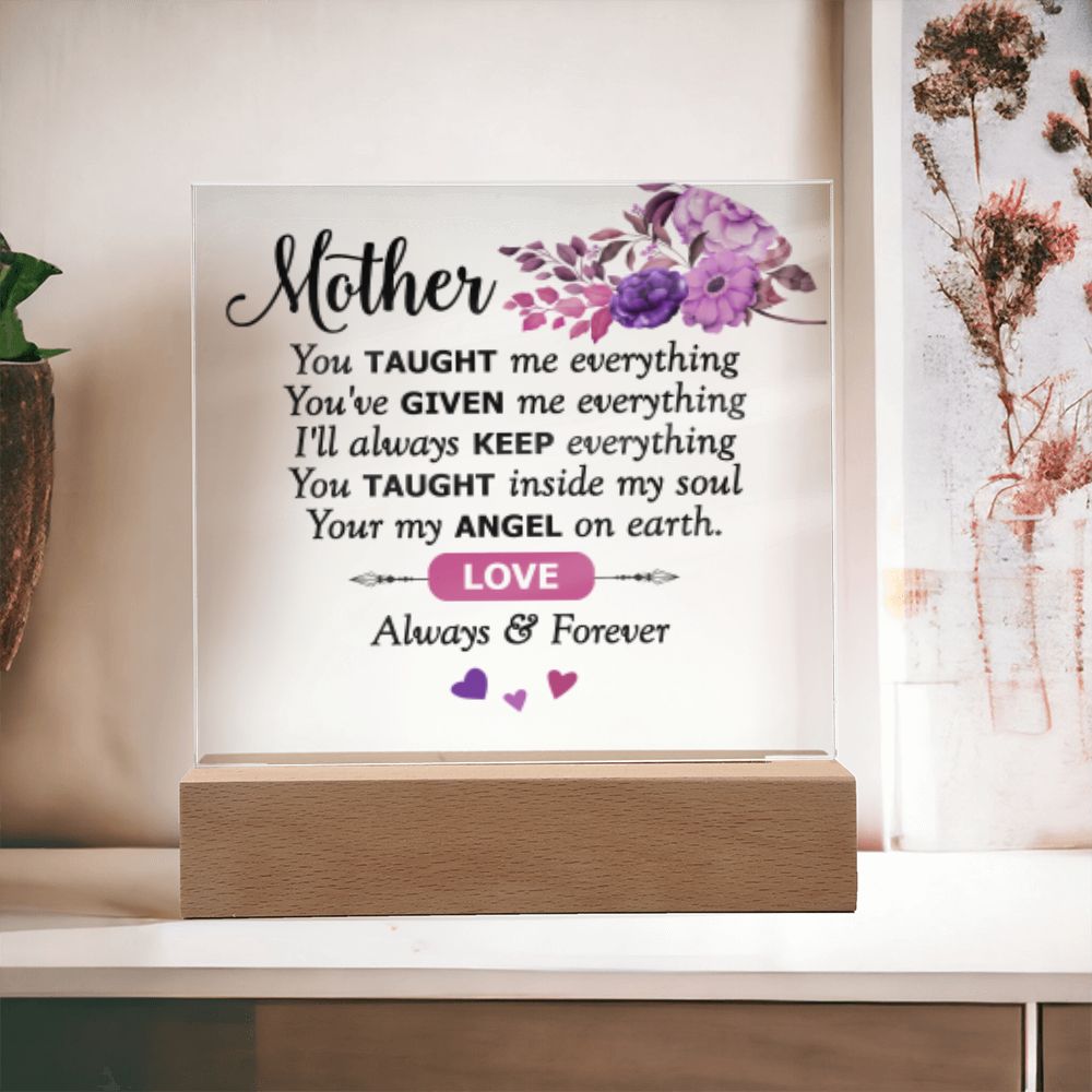 Gift For Mother - Square Acrylic Plaque - Give Smiles Away