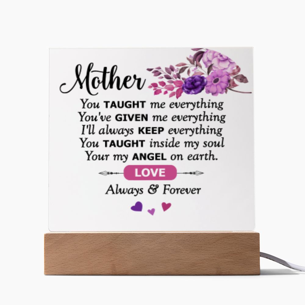 Gift For Mother - Square Acrylic Plaque - Give Smiles Away