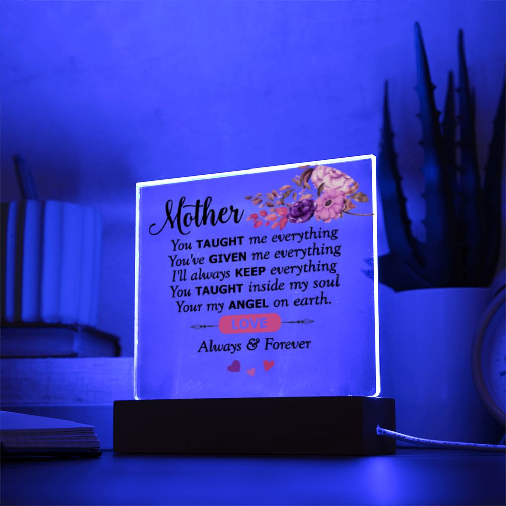 Gift For Mother - Square Acrylic Plaque - Give Smiles Away