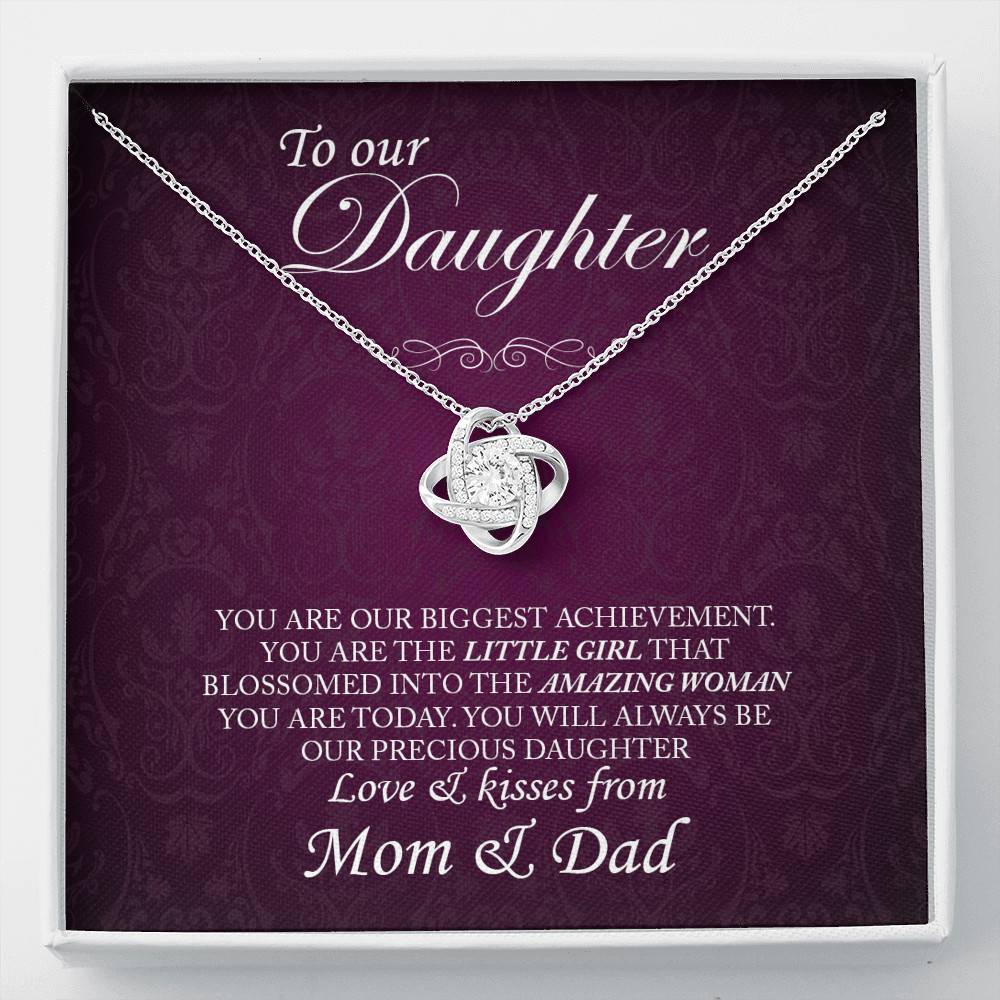 To Our Daughter - Love Knot Necklace - Give Smiles Away